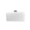 Norwesco Utility Tank, 20 in, White, Rectangular 43835-DS - alternate 3