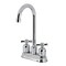 Kingston Brass Double-Handle 4" Centerset High-Arc Bar Faucet, Polished Chrome FB8491ZX - alternate 1