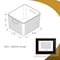 Azar Displays Small Wheat Lined Textured Plastic Storage Tote Bin with Handles, Decorative Organizer Basket, 2PK 556244-WT-2PK - alternate 4