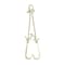 Mytee Products 5/16in G70 V-Chain Bridle w/ 15in Large J Hooks, T- Hook & J-Hook w/ Grab Hooks 3ft Legs CH5163V-J-TJ-GH - alternate 5