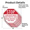 Signmission Stop Look Both Ways High Traffic Ar, 4 inch X 4 inch, Vinyl Decal, 5PK OC-D-5PACK-4-212 - alternate 4