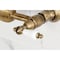 Kingston Brass Two-Handle Wall Mount Bridge Kitchen Faucet, Antique Brass KS1263PL - alternate 3