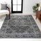 Jonathan Y Alanya Ornate Medallion Non-Slip Machine-Washable Dark Green/Gray 3 ft. x 5 ft. Area Rug WSH100B-3 - alternate 5