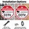 Signmission No Trespassing Monitored By CCTV, 6 inch X 6 inch, Plastic Sign, 2PK OC-P-2PACK-6-33 - alternate 3