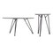 Homeroots Set of Two Gray and Black Wood and Steel Round Nested Coffee Tables 572204 - alternate 5
