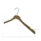Nahanco 17in Raw Wooden SlimLine Jacket Hanger w/ Gunmetal Hook, 25PK SL25517GM - alternate 4