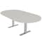 Skutchi Designs 6ft Racetrack Conference Table With Power | Harmony Series | 6 Person Meeting Room Table HAR-RAC-48X72-T-K458-NA - alternate 1