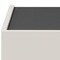 Homeroots 24" X 17" X 20" Cream White And Dark Grey Mdf Nightstand 319116 - alternate 4