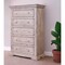 Homeroots 37" White Solid Wood Five Drawer Chest 524564 - alternate 5