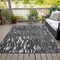 Homeroots 9' X 12' Gray And Ivory Abstract Washable Indoor Outdoor Area Rug 612669 - alternate 4