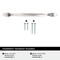 Amerock Intertwine 6-5/16 inch (160mm) Center-to-Center Polished Chrome Cabinet Pull, 10PK 10VMP2117426 - alternate 1