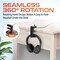 Delton Headset Stand with Under-Desk Holder and 3 USB-A Ports, Black HS7 - alternate 5