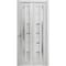 Sartodoors Sliding Closet Bi-fold Doors Grey Solid Core Modern Interior QUADRO4088BF-OAK-36 x 84 (2* 18x84) - alternate 1