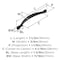 Amerock Inspirations 5-1/16 inch (128mm) Center-to-Center Matte Black Cabinet Pull, 10PK 10VMP1588FB - alternate 3