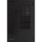 Vdomdoors Aluminum Door Iron 0101 Black Entry Steel Metal Classic Painted 52 x 80 (36+16 x 80)-Left Inswing IRON0101EXD-BLK-W36+16xH80-LH-I - alternate 2