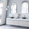 Vigo Ravenna Gothic Gray Concreto Stone 16 in. L x 16 in. W x 5 in. H Round Vessel Bathroom Sink VG04066 - alternate 5