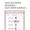 C-Line Products 9"x 12" Neon Red Vinyl Reusable Dry Erase Pocket, 30EA/BX, 5BX/CT 40814-BX - alternate 3