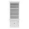 Homeroots White Solid Wood Adjustable Four Tier Bookcase 397126 - alternate 1