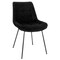Elama 2 Piece Tufted Chair in Black with Metal Legs ELM-799-18-BLACK - alternate 6