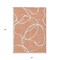 Homeroots 3' X 5' Salmon And Ivory Abstract Washable Indoor Outdoor Area Rug 597517 - alternate 3
