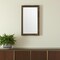 Homeroots 18" White Solid Wood Square Accent Mirror 607299 - alternate 1