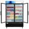 Koolmore 53 in. Commercial Merchandiser Refrigerator w/ Two Swinging Glass Doors, 45 cu. ft. and LED Lights MDR-2GD-45C - alternate 7