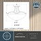 Vaxcel River Grove Matte Black Bowl Semi-Flush Mount Ceiling Light, White Glass C0341 - alternate 3