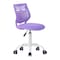 Homeroots Purple and White Adjustable Height Swivel Rolling Office Chair 568075 - alternate 7