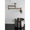Kingston Brass Wall Mount Pot Filler Faucet, Antique Brass KS8103CG - alternate 4