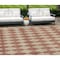 Homeroots 9' X 12' Orange And Copper Geometric Washable Indoor Outdoor Area Rug 577083 - alternate 1