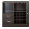 Homeroots 47in Espresso Solid Wood Frame With Five Shelves And Two Drawers 374285 - alternate 3
