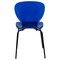 Leisuremod Modern Oyster Transparent Side Dining Side Chair with Black Base in Transparent Blue OCB-17TBU - alternate 4