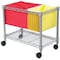 Safco Wire Mobile File, Metallic Gray, Steel, 14" W, 20.5" H, 24" D 5201GR - alternate 1