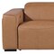 Homeroots 104" Chestnut Top Grain Leather Reclining Metal USB Sofa 720387 - alternate 5