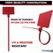 Kable Kontrol Write On Zip Tie Tags, 2in x 3in Flag Top, 12in L, 120 Lbs Strength, 100 Pcs, Red, 100PK CTWO-12-100-RD - alternate 2