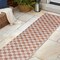 Jonathan Y Aimee Traditional Cottage Checkerboard Salmon/Cream 2 ft. x 8 ft. Indoor/Outdoor Runner Rug TSN204A-28 - alternate 5