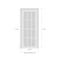 Sartodoors Modern Solid Interior Door with Handle, Planum 0015 White Silk and Aluminum Strips, Single Regural PLANUM0015ID-WS-2484 - alternate 5