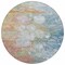Homeroots 8' Copper Blue And Artichoke Green Round Abstract Washable Indoor Outdoor Area Rug 582166 - alternate 5