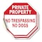 Signmission Private Property No Trespassing No, 6 inch X 6 inch, Vinyl Decal, 2PK OC-D-2PACK-6-158 - alternate 1