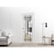 Sartodoors Slab Barn Door Panel Clear Glass, Lucia 2266 White Silk and Aluminum Strips, Sturdy Finished Doors LUCIA2266S-WS-24 x 96 - alternate 2