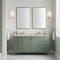 James Martin Vanities Chicago 60" Double Vanity, Smokey Celadon, w/ 3 CM Siberian Silestone Top 503-V60D-SC-3SFR - alternate 4