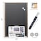 Bazic Products RUSTIQUE Wood Frame Magnetic Chalkboard, 20in. x 30in., Chalk Marker & Magnets 6081 - alternate 3