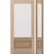 Doornmore G7501, 51.5" x 82" ( 36" Door + 12" Side) Left Hand, Mahogany 3/4 Lite Exterior Door G7501-SW-3680-G7501-SL_1-1_LI - alternate 1