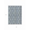 Homeroots 5' X 8' Navy Blue Ivory And Taupe Floral Medallion Washable Indoor Outdoor Area Rug 614606 - alternate 4