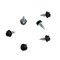 Malco Black Painted Zip-in Self-Piercing Sheet Metal Screws Size 6 Shank, 3/8" Length, 100PK HW6X3/8ZBG - alternate 2