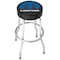 Plasticolor Round Black Vinyl Seat With Mopar Logo, Non-Swivel, 4 Steel Legs, Without Back 004784R01 - alternate 1