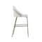 Manhattan Comfort Gracie Barstool in White and Gold - Set of 3 3-BS022-GWH - alternate 4