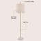 Jonathan Y Joel 63.5" Coastal Bohemian Scallop Shade Rattan/Metal LED Floor Lamp w/ Pull Chain, White/Brass Gold JYL1153B - alternate 6
