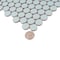 Apollo Tile Cirkel 11.46 in. x 12.4 in. Glossy Blue Porcelain Mosaic Wall and Floor Tile 9.87 sqft/case, 10PK ORB8810LBLGA - alternate 5