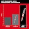 Milwaukee Tool Reciprocating Saw Blade, Tapered Back 48-00-7252 - alternate 5